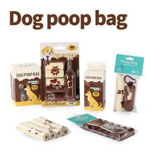 Recycled pet waste bags, dog poop bags, chocolate-scented dog pet waste bags, poop-picking bags