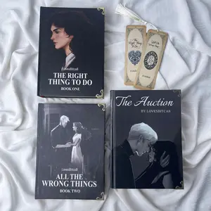 The Auction & The Right Thing to Do Duology Hardcover Set – Dramione Fanfiction Deluxe Edition, Custom Dust Jackets, Collector Gift