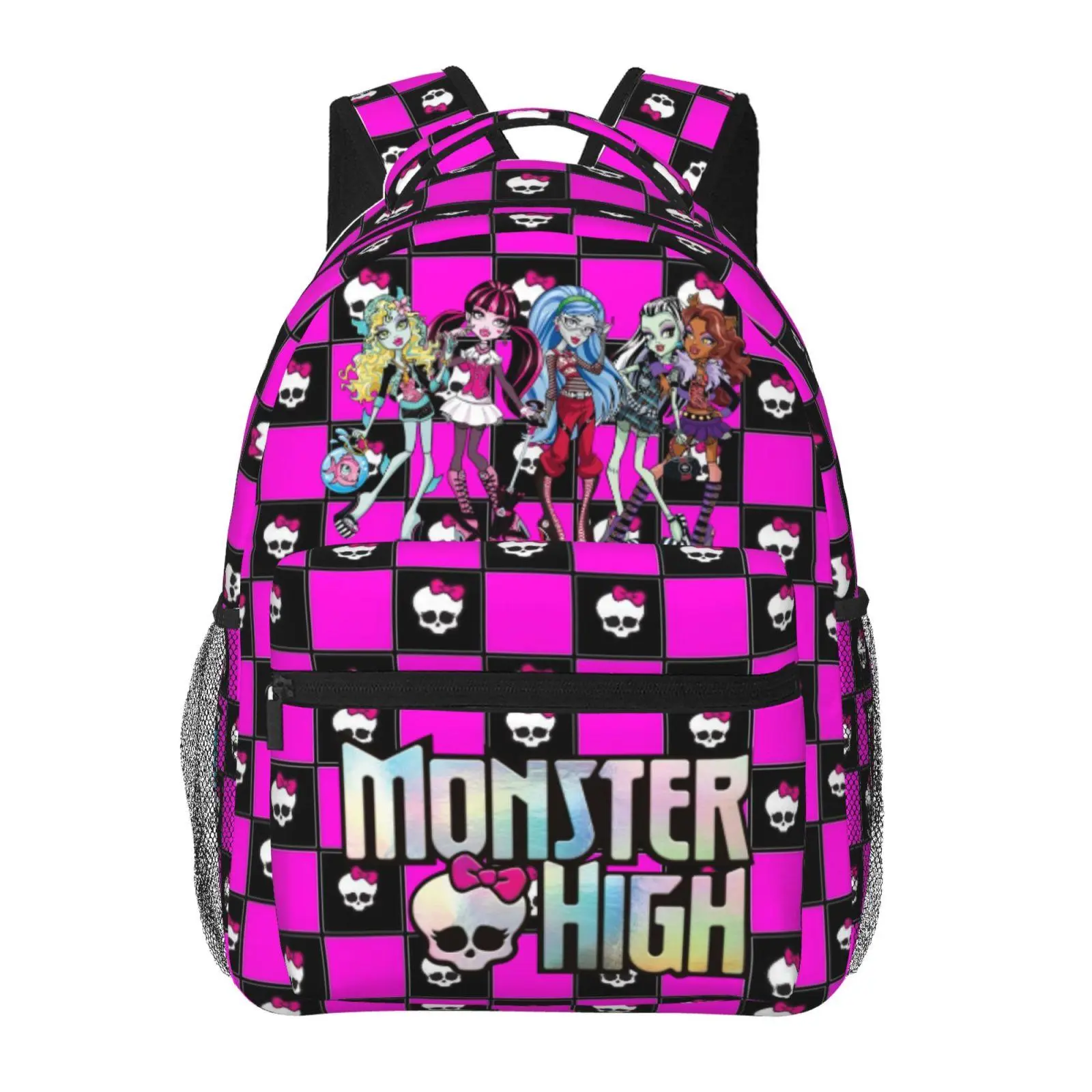 Cute Monster high Ultra Lightweight Backpack for School and Work, Multi-Pocket Casual Monster high dolls Backpack Gift for Back-to-School Season and Daily Errands
