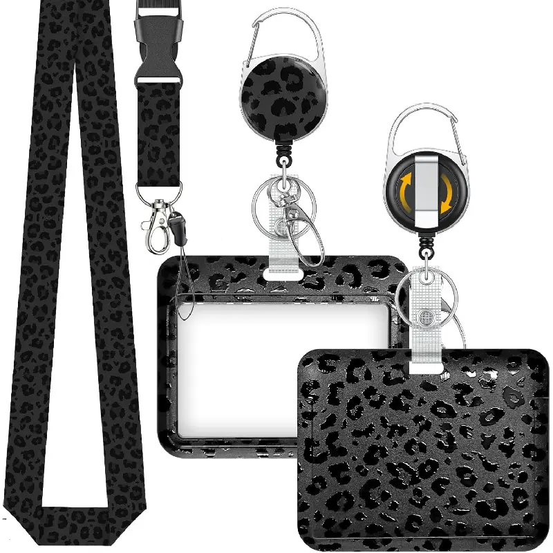 Black Leopard Print-horizontal