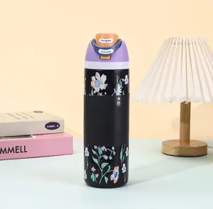 OW Winter Limited 24oz Stainless Steel Insulated Water Bottle Tumbler - 24-Hour Hot & Cold Retention, Hand-Wash Recommended Body for Easy Daily Maintenance, Portable Flask Lid Mug (Kitchenware Drinkware), Tumblers