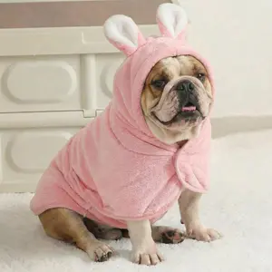 Dog Bathrobe Super Absorbent Towel for Small Medium Large Dogs Cats Fast Drying Dog Robe Coat with Hood Puppy Cat Bath Towel Wrap Pet Grooming Supplies After Shower