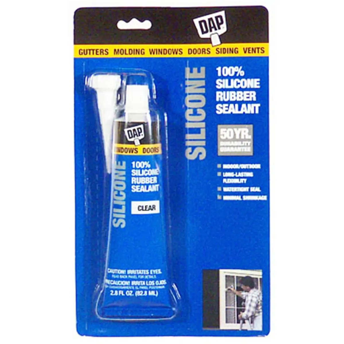Dap Dow Corning 00684 Silicone Rubber Sealant, Invisible Waterproof Sealant, Type IV, USDA Authorized, Protect and Seal for Home Improvement, Building Needs, Won’t Crack