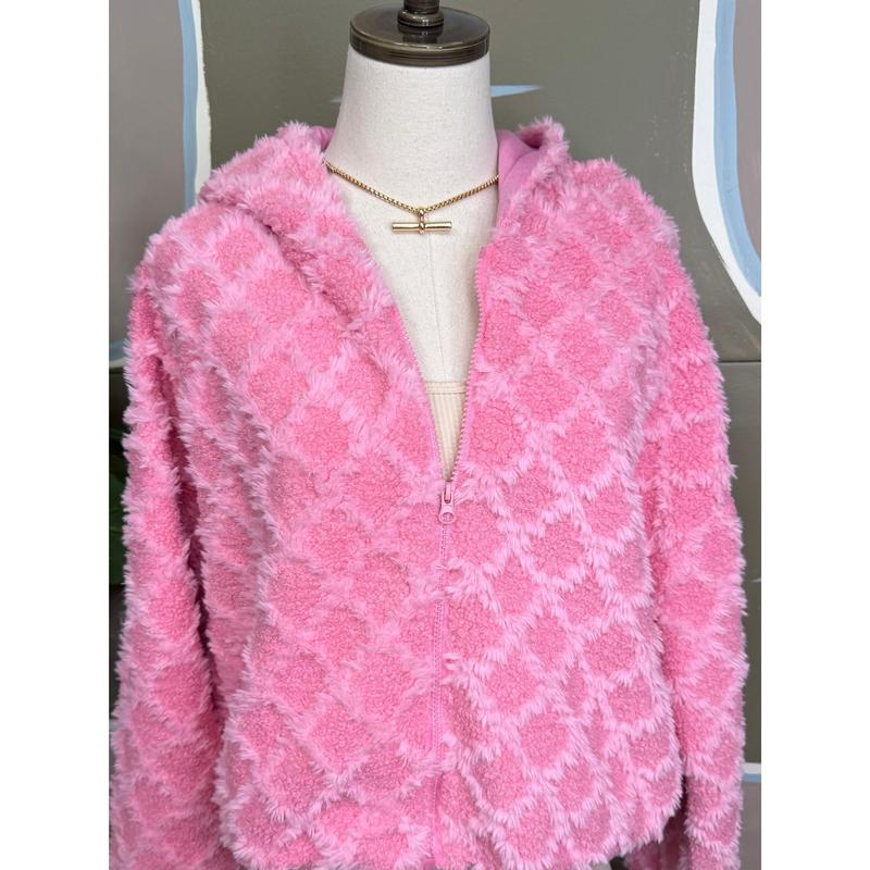 Pink Fleece Hoodie