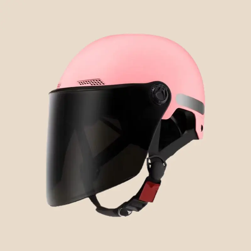 Retro Vintage Half-Face Motorcycle Helmet - Unisex Fit, Urban Commuting, 27x23x17cm, Impact-Resistant Shell, 1-Hand Adjust, UV Protective Coating, All-Season Safety, Adjustable Airflow, Quick-Release Buckle, Removable Washable Liner, One Hand Adjust