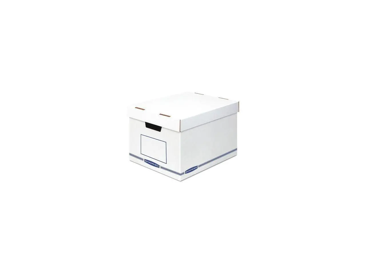 Bankers Box 4662401 Organizer Storage Boxes, X-Large, White/Blue, 12/Carton Bankers Box 4662401 Organizer Storage Boxes, X-Large, White/Blue, 12/Carton