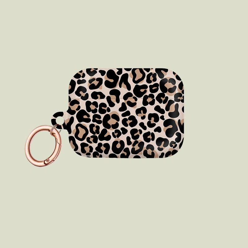 Trendy Cow, Camo & Leopard Print AirPods Case with Keychain – Protective Cover for AirPods Pro 1 2 & Gen 1 2 3 4