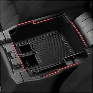 Center Console Organizer for 2019-2026 Toyota Corolla/ 2022-2026 Corolla Cross Accessories Car Armrest Storage Box Middle Console Tray Container with Non-Slip Silicone Mats