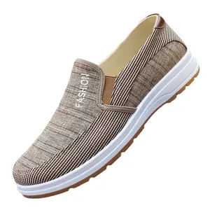 Men's Lexus Old Beijing Canvas Slip On Shoes Summer Breathable Work Casual Sneakers