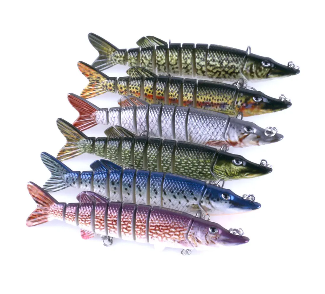 8-Segment Jointed Hard Fishing Lure 12.7cm