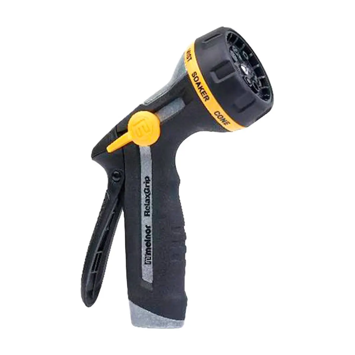 Melnor 8 Pattern Adjustable Metal Hose Nozzle - Black & Yellow
