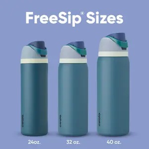 Owala FreeSip Insulated Stainless Steel Water Bottle with Straw BPA-Free Sports Bottle 24 Oz 32 Oz 40 Oz Denim Double-Wall Insulation