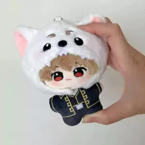 10cm Acg Toy Figure Silver Soul Animation Sakata Gintoki Cotton Doll Hand-Made Kagura Plush Pendant Okita Sougo Doll