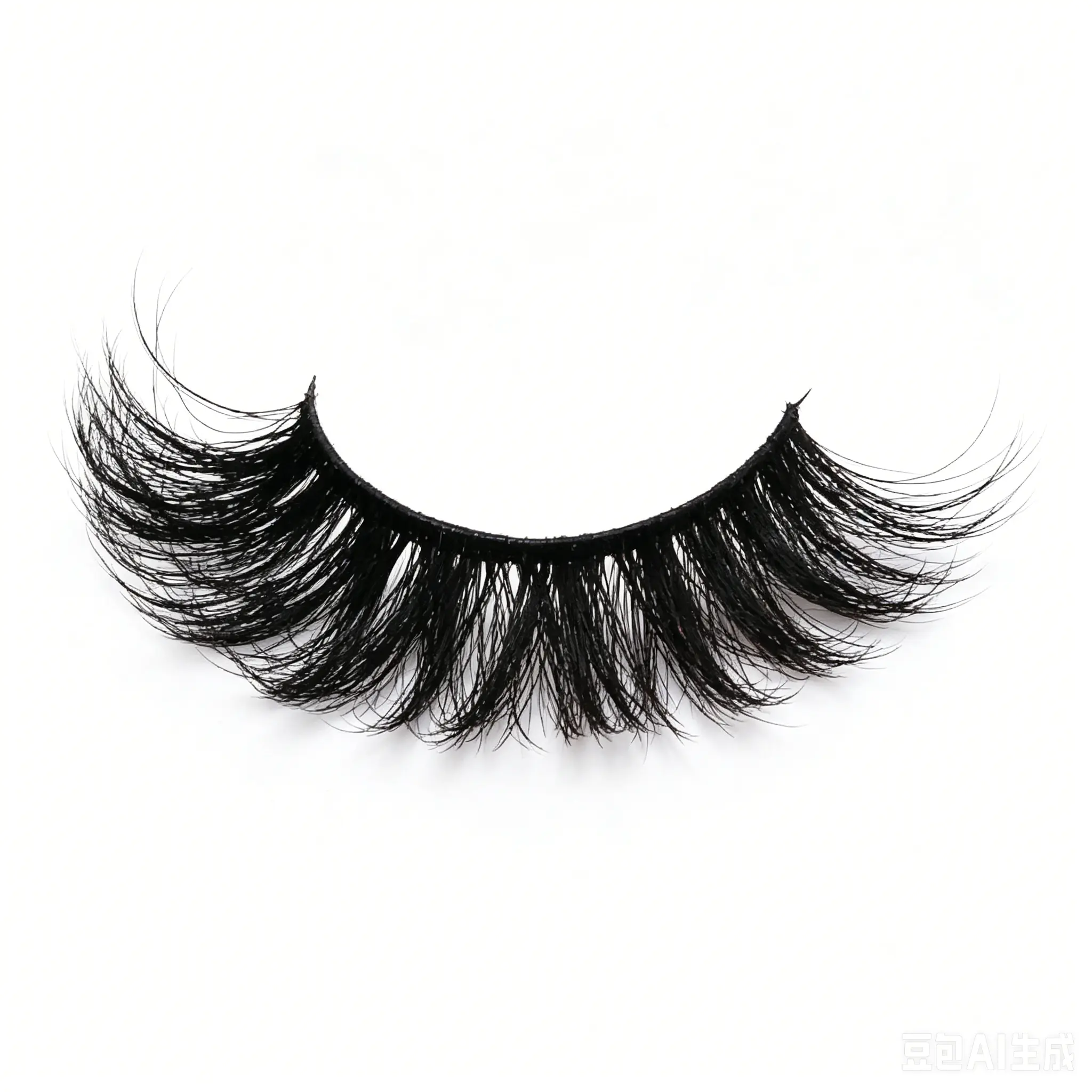 7 Pairs Full False Lashes 20mm Fluffy Faux Mink Lashes Cat Eye Look Tail Elongated Eyelashes