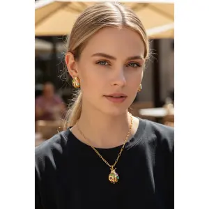 Set jewelry for Women bracelet earrings and ring flowers, Fade Resistant, Jewelry, Gift Accessories