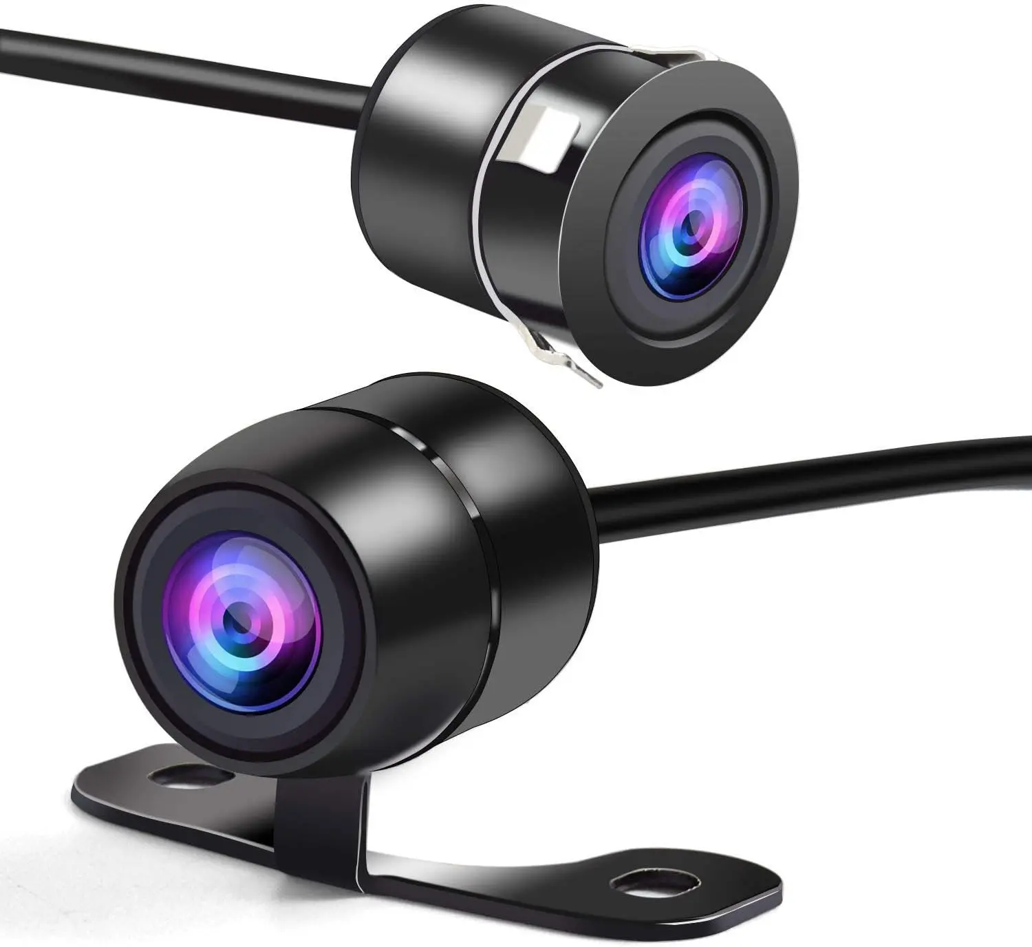 HD Universal Backup Camera, 480p CMOS, 2 Installation Options, Waterproof, 12V, Car Monitor Compatible