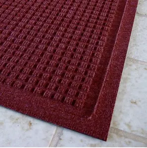 WaterGuard Classic Entrance Mat - 3' x 7' - Black - For Heavy Traffic - Gripper Backing For smooth Tile Surfaces