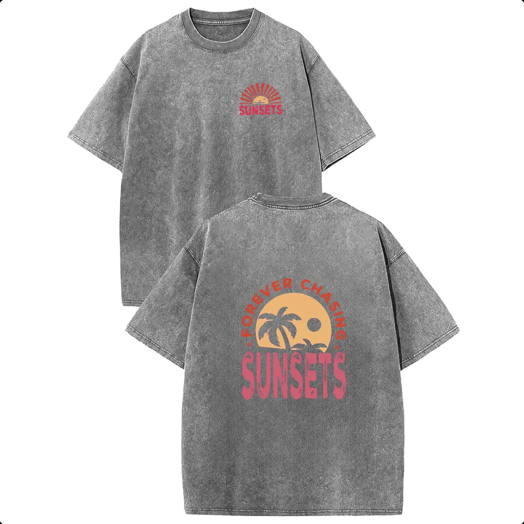 Grey washed tee