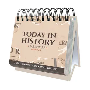 Today In History Perpetual Calendar - 365 Days of History with Engaging Facts & Fun Educational Content for Curious Minds 5.75x5.25 Inches Eco-Friendly Gift Ready