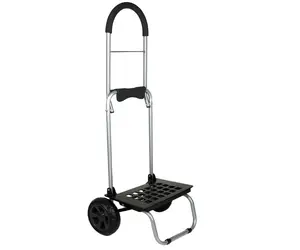 dbest products Portable Bigger Collapsible Folding Wagon Trolley Dolly, Black