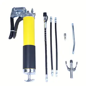 Manual Grease Gun Kit, High Pressure Pistol Type Manual Grip Lubrication Gun, Suitable for Car, Tractor, Truck, and RV Maintenance