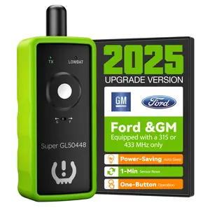 [Only for Ford/GM] VXDAS Super GL50448 2-in-1 TPMS Relearn Tool for Ford & GM | Tire Sensor Reset & Activation with Model Switch Buick/Cadillac/Chevrolet/GMC/Lincoln/Mazda