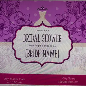 Digital Bridal Shower Invitations Gifts