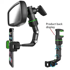 360 Degree Rotatable Car Phone Holder, Multifunctional Phone Bracket for Auto Rearview Mirror, Universal Car Interior Accessories, Car Cellphone Mount