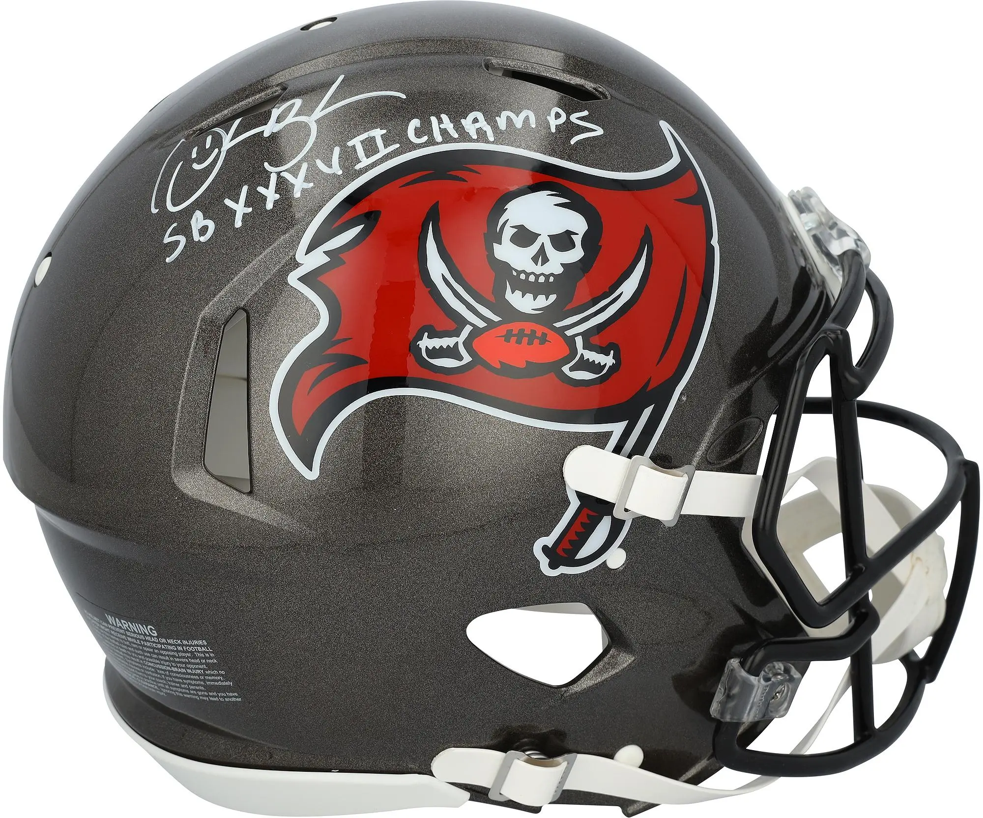 Derrick Brooks Tampa Bay Buccaneers Autographed Riddell 1997-2013 Throwback Speed Authentic Helmet with "SB XXXVII Champs" Inscription - Fanatics Authentic Certified
