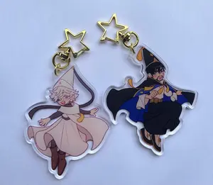 Qifrey & Olruggio Acrylic Keychains, Cute Perfect For Bags, Keys, Or Gifts.