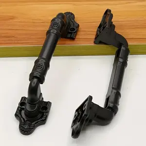 Vintage Metal Door Handle, Glossy Surface, Suitable for Cabinets, Wardrobes, Barn Doors, Durable Metal Material