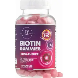 Hair Vitamins Gummies with Biotin 5000 mcg - Hair Growth Support with Vitamins E & C for Thicker, Stronger & Beautiful Hair - Hair Skin and Nails Vitamin for Women, Non-GMO, Gluten Free - 120 Gummies