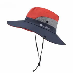 Summer sunscreen hat female sunshade men and women outdoor sports parent-child bucket hat travel fishing mountaineering sun hat Summervibes