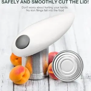 Electric Can Opener with Jar & Bottle Opener – Hands-Free Kitchen Tool