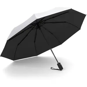 UPF 50+ 42 inch Sun Umbrella UV Protection Compact Travel UV Umbrellas 9 Ribs Automatic Open/Close