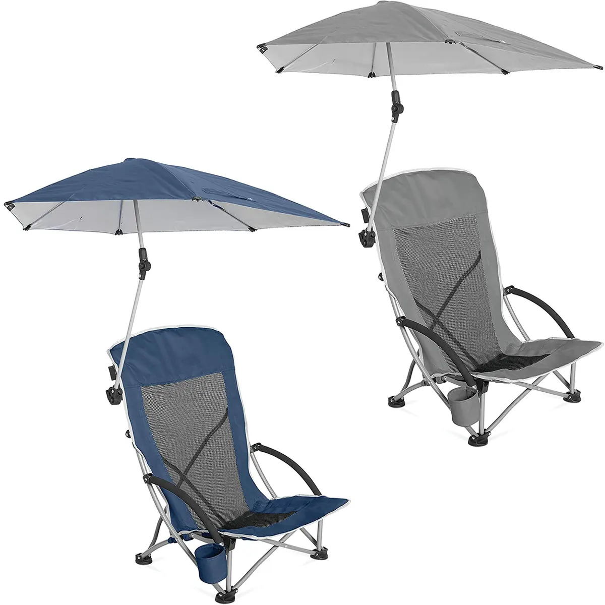 Sport-Brella Beach Chair with Adjustable Umbrella