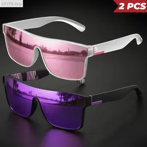 UV400 Sports Sunglasses for Men & Women – Colorful One-Piece Wrap-Around Outdoor Sunglasses, Lightweight Anti-Glare Cycling & Running Glasses, Perfect for Driving, Travel, Fishing, Beach, Daily Sun Protection, Summer Vibes,summerwins