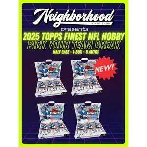 TTB4:[HALF CASE, 4 BOXES] 2025 Topps Finest NFL Football Hobby Break
