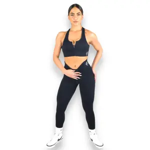 Black Ribbed Leggings