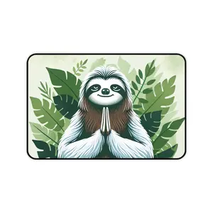Zen Sloth Desk Mat: Embrace Tranquility and Spiritual Energy