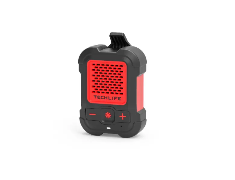Tech-Life Beatclip Portable Mini Bluetooth Speaker – Magnetic, Clip-On, Waterproof, Hands-Free Calls