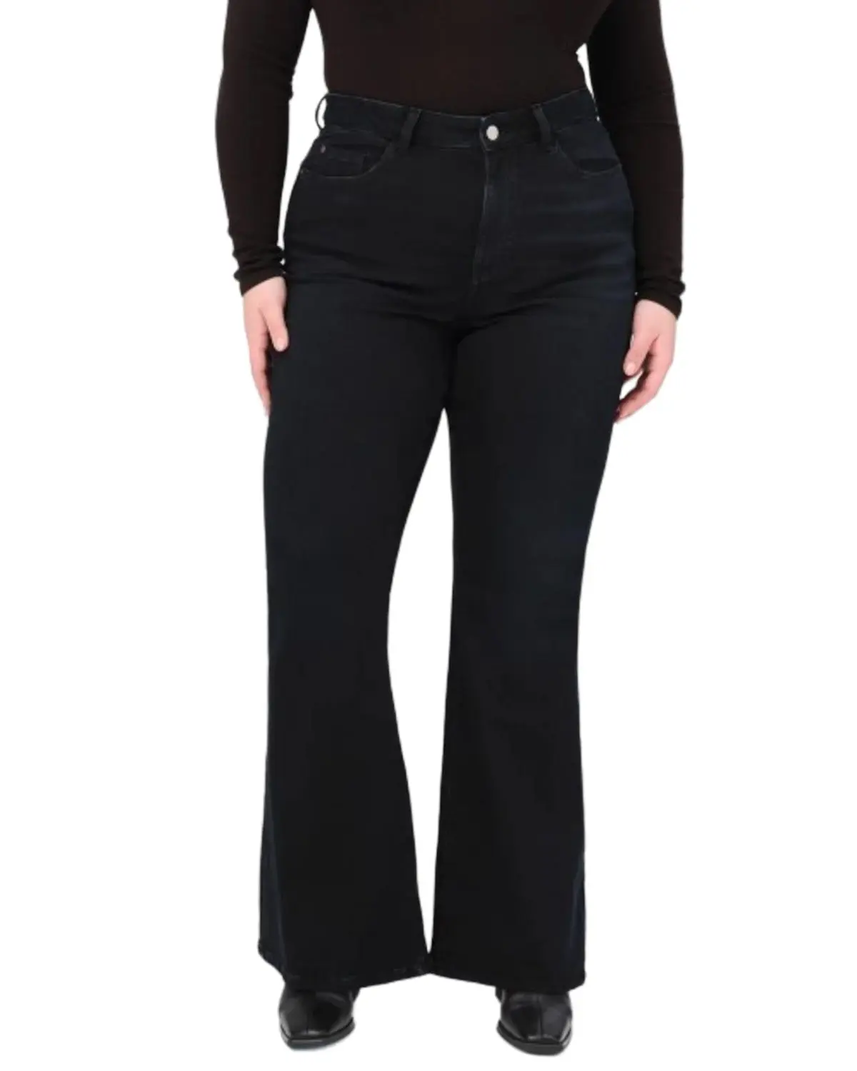 Warp + Weft Women's Women'S Mia Dark Wash High Rise Flare Stretch Denim Jeans - 474133