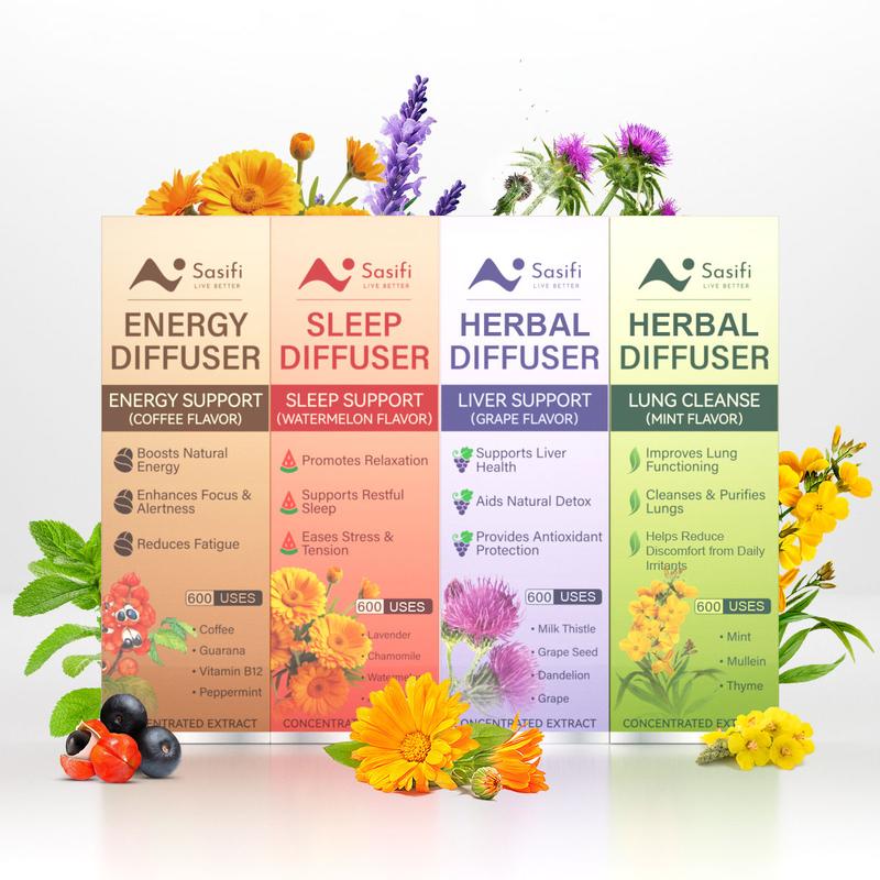 Sasifi Botanical Aroma Collection – Coffee, Watermelon, Grape & Mint