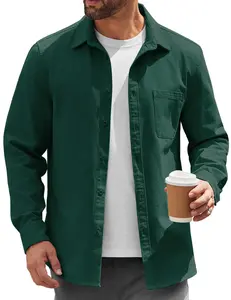 COOFANDY Mens Lightweight Button Down Shirt Jacket Casual Shacket Cotton Overshirt