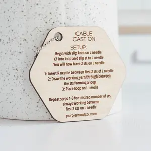 Cable Cast On Help Instruction Tool