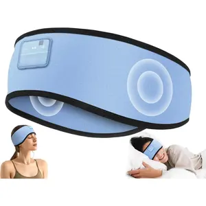 Sleep Headphones Soft   Headband Headphones for Sleeping, Sleep Headphone   5.4 with Ultra-Thin  Stereo Speaker for  Gifts(Light Blue)