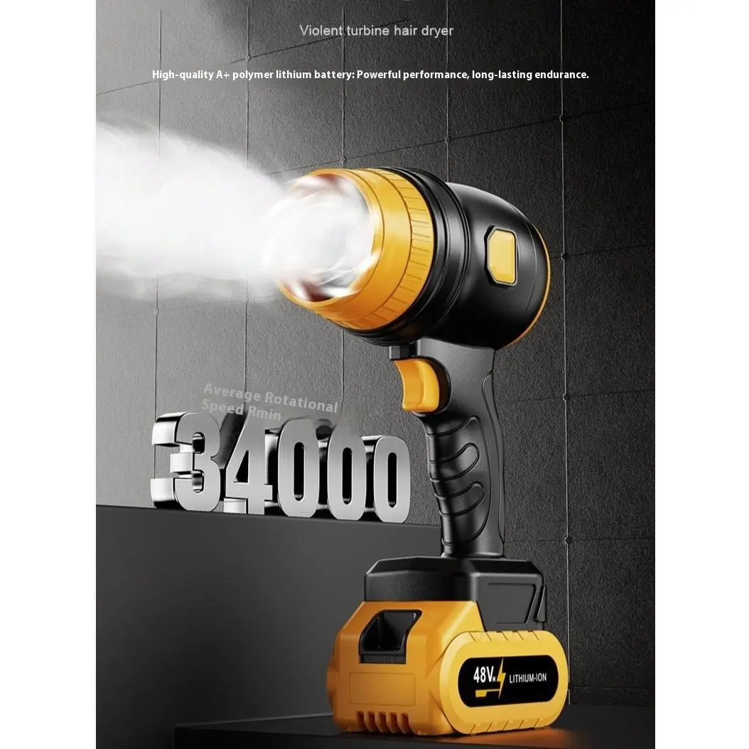 48V Cordless Leaf Blower (67 MPH) | Compact Handheld, Multi-Use for Yard Cleanup, Lamps, Keyboards & BBQ Airflow | Battery + Charger Included