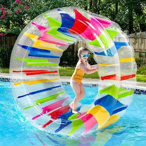 65" Giant Inflatable Pool Toys Wheel Roller for Kids-Pool Floats Pool Games for Kids Age 6-8,8-12 Years Girls Boys Summer Party,Beach,Swimming Pool,Lake,Lawns Fun Water Rolling Wheel Toys