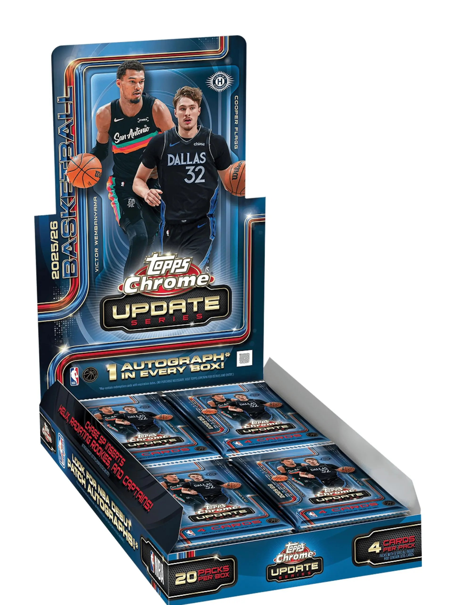 2025-26 Topps Chrome Update Basketball - Hobby Box
