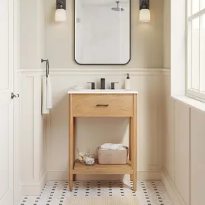 Zaire 24" Bathroom Vanity in Natural White